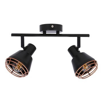 Wall spotlight NERIA 2xE14/40W/230V black/copper