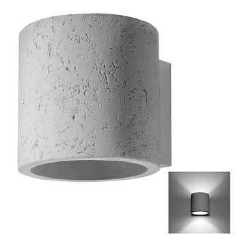 Wall spotlight ORBIS 1xG9/40W/230V concrete