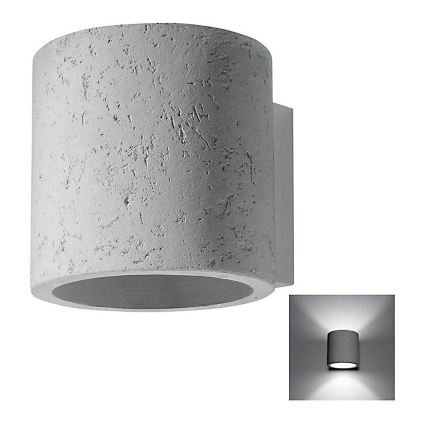 Wall spotlight ORBIS 1xG9/40W/230V concrete