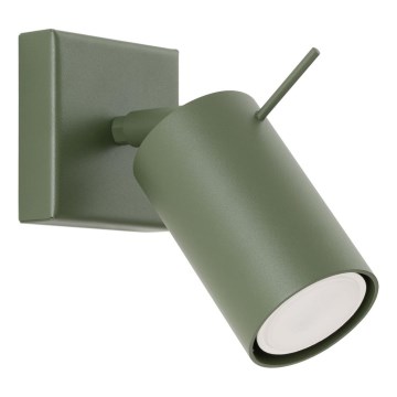 Wall spotlight RING 1xGU10/10W/230V green