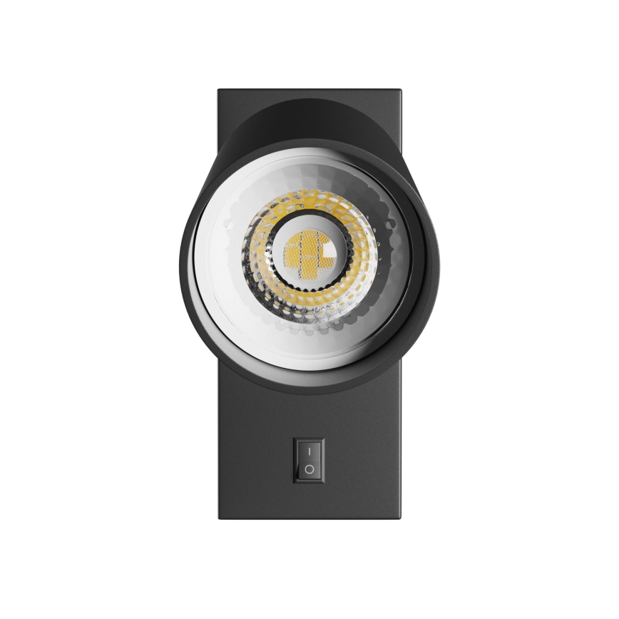 Wall spotlight SQUALLA VARIOSA 1xGU10/10W/230V black