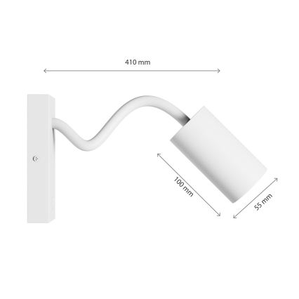 Wall spotlight SQUALLA VARIOSA 1xGU10/10W/230V white