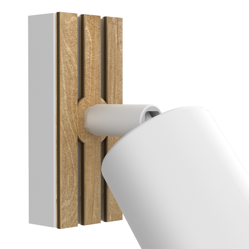 Wall spotlight TERRA 1xGU10/8W/230V white/oak