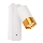 Wall spotlight with USB charger 1xGU10/35W/230V white/gold
