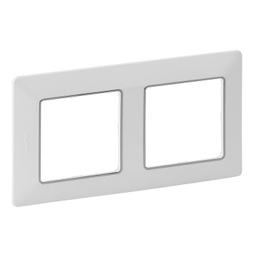 Wall switch - VALENA LIFE frame 2P white/chrome