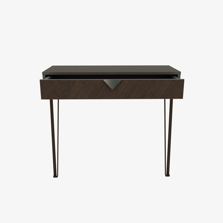 Wall table LINEA 78x90 cm brown/anthracite