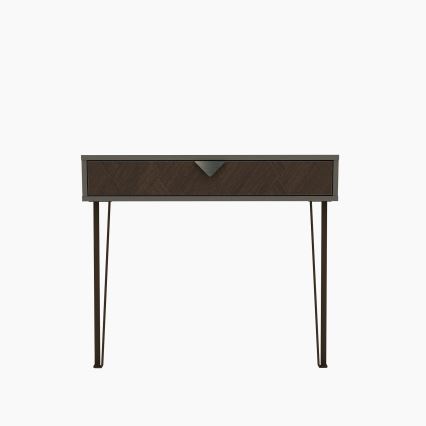 Wall table LINEA 78x90 cm brown/anthracite