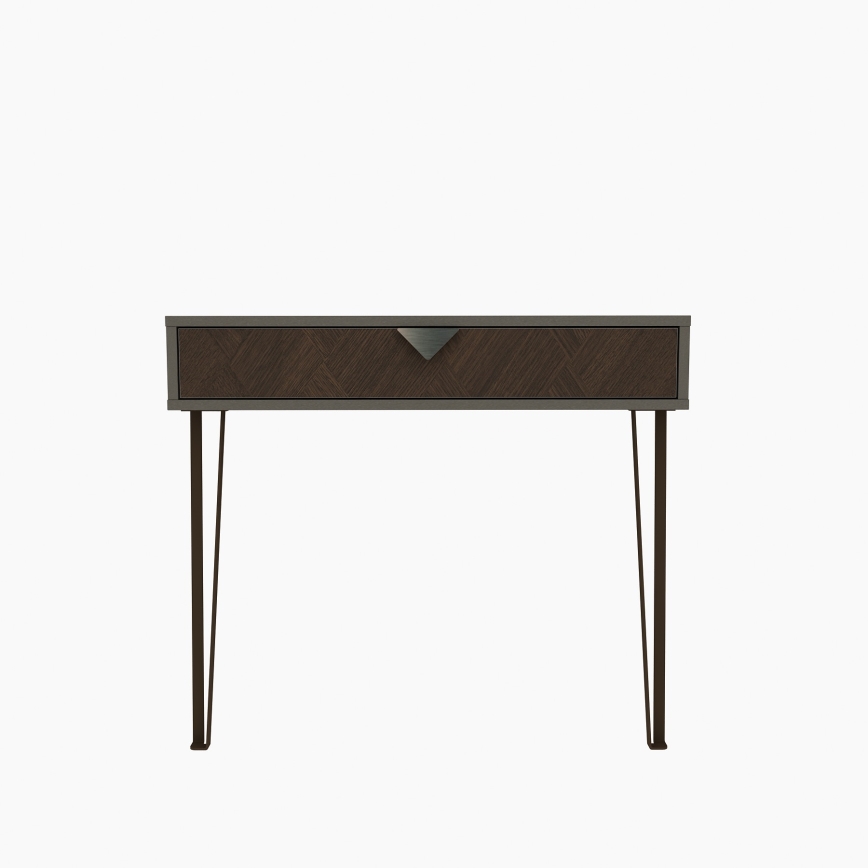 Wall table LINEA 78x90 cm brown/anthracite