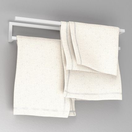 Wall towel holder 10x60 cm white