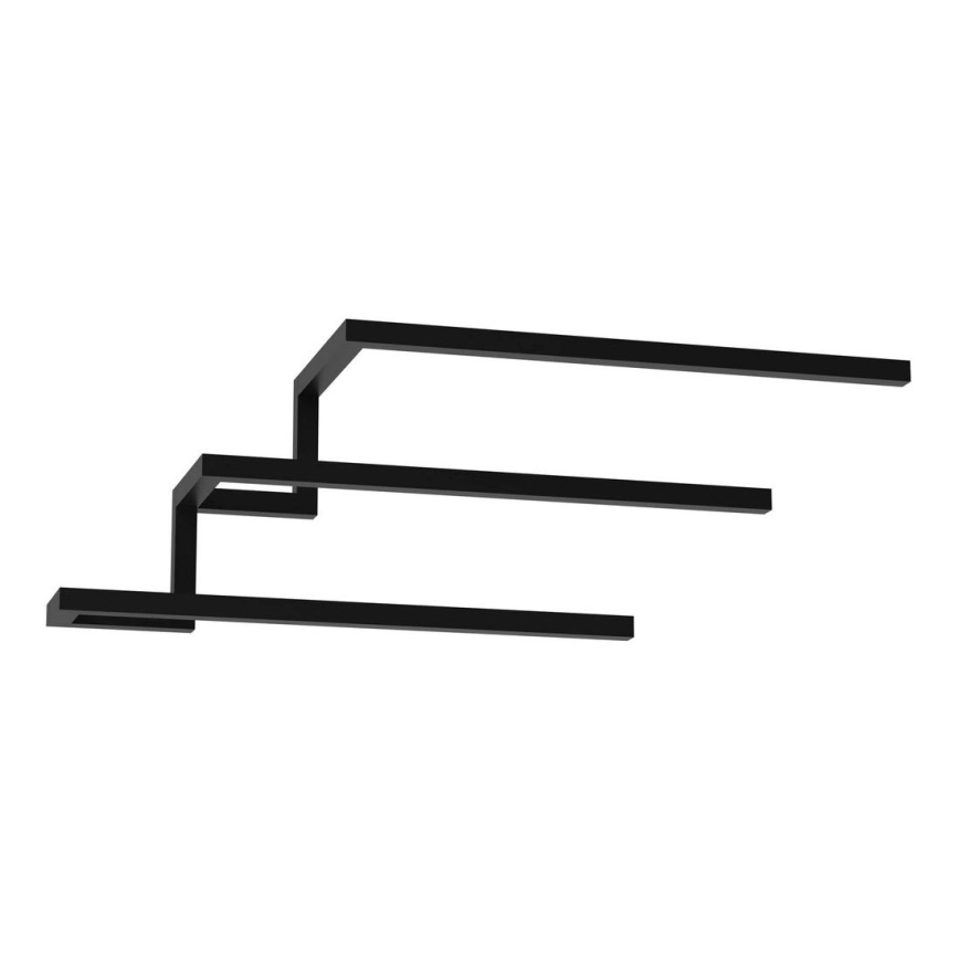 Wall towel holder 19x58 cm black