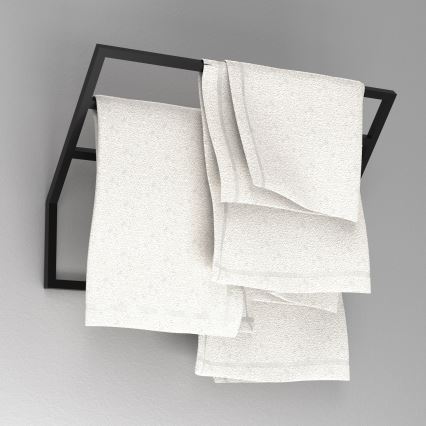 Wall towel holder 37x60 cm black