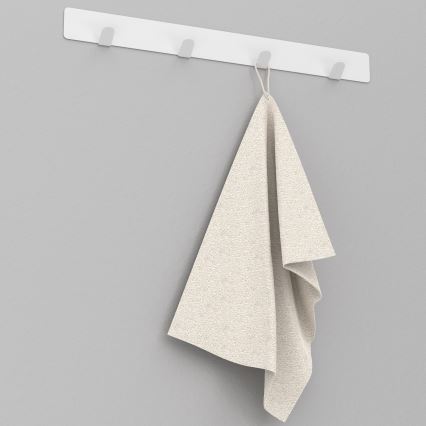 Wall towel holder 40 cm white