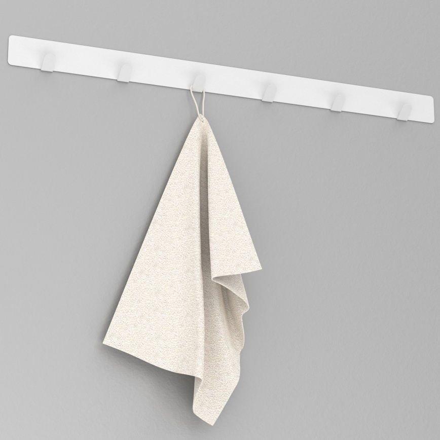 Wall towel holder 60 cm white
