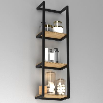 Wall towel holder 78x23 cm black