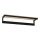 Wall towel holder with a shelf 10x60 cm black