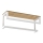 Wall towel holder with a shelf 14x40 cm white