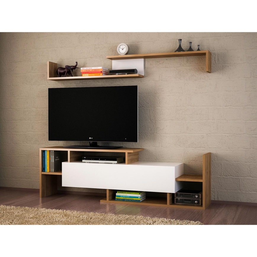 Wall unit DREAM brown/white