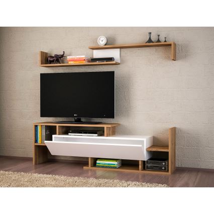 Wall unit DREAM brown/white