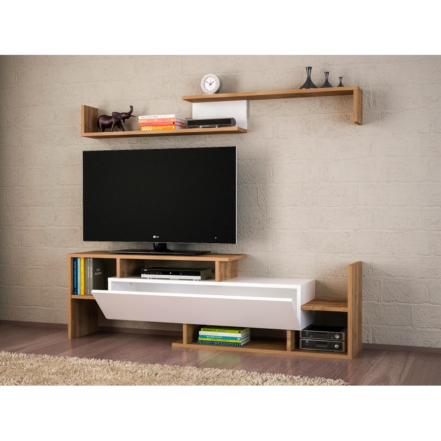 Wall unit DREAM brown/white