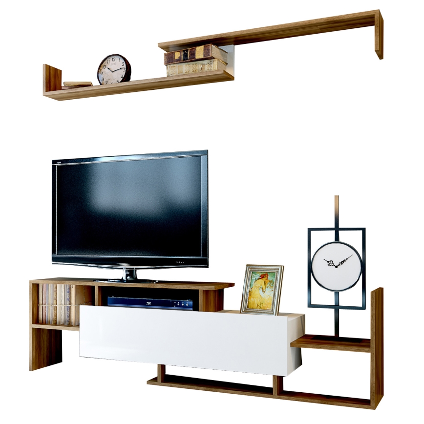 Wall unit DREAM brown/white