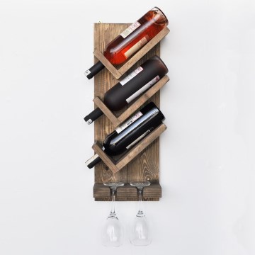 Wall wine holder 60x22 cm spruce/pine
