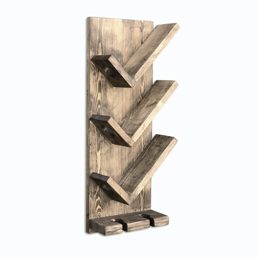 Wall wine holder 60x22 cm spruce/pine