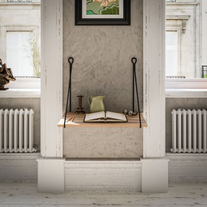 Wall work table TUNA 50x70 cm brown/black
