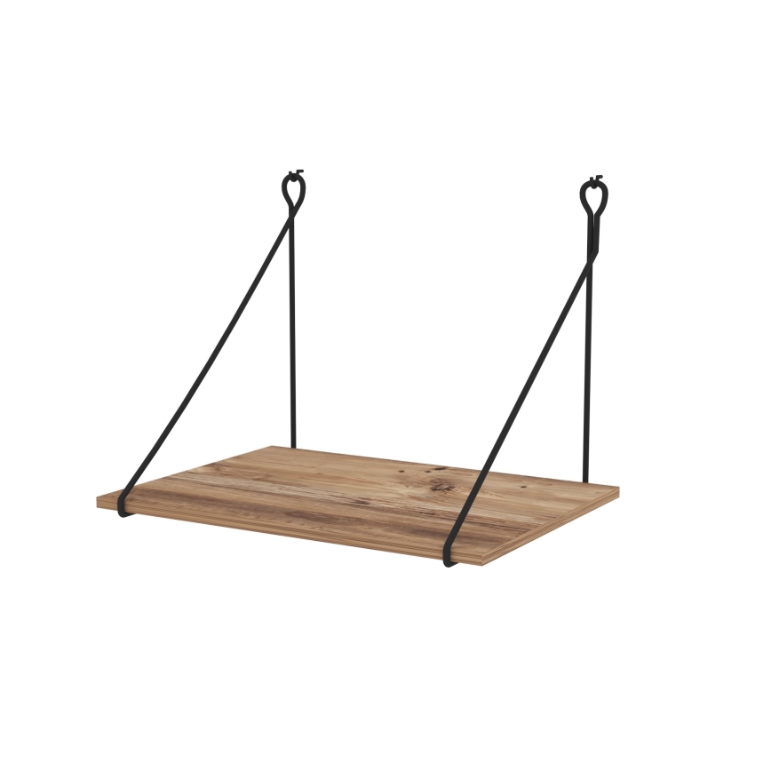 Wall work table TUNA 50x70 cm brown/black