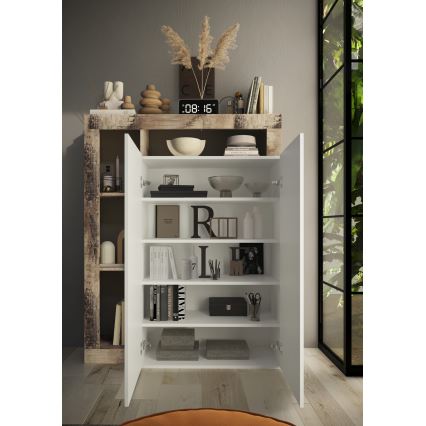 Wardrobe LENOR White/Maple