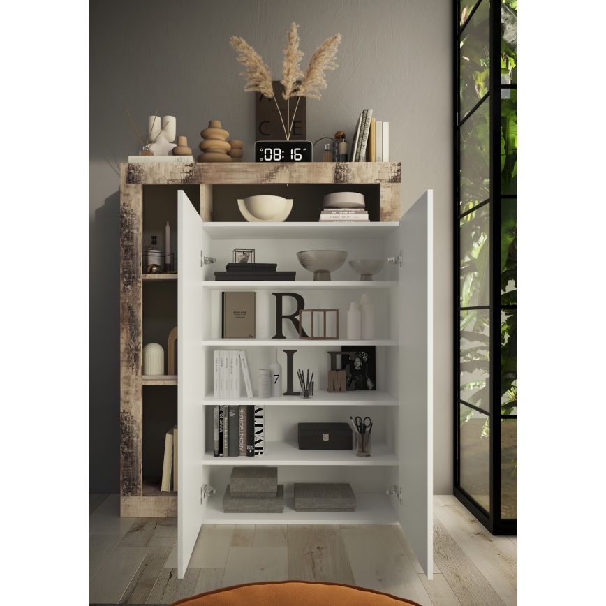 Wardrobe LENOR White/Maple