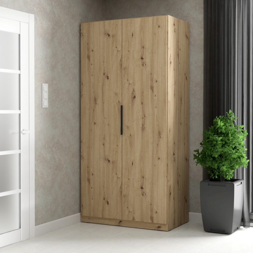 Wardrobe MARO 100x213 cm Artisan Oak
