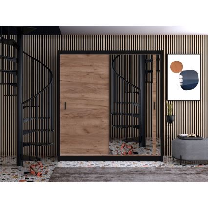 Wardrobe SABRINA 180x215 cm oak craft