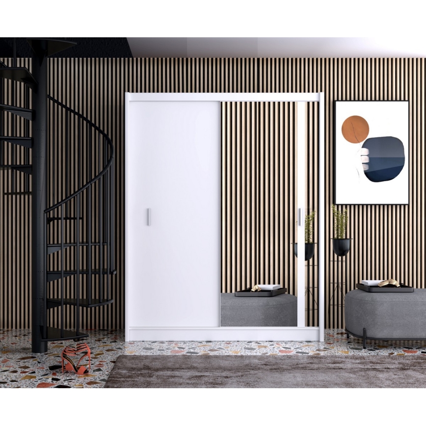 Wardrobe SABRINA 180x215 cm white