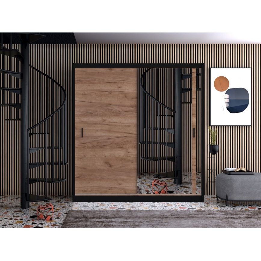 Wardrobe SABRINA 203x215 cm oak craft