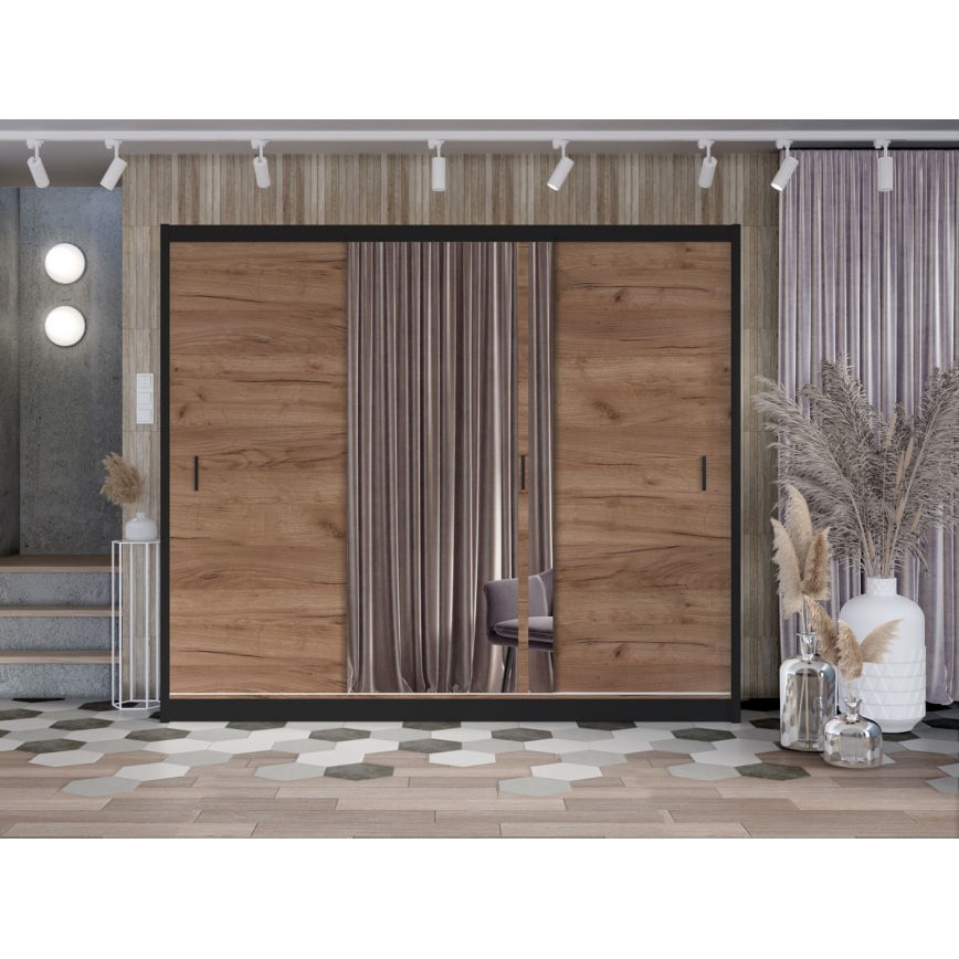 Wardrobe SABRINA 250x215 cm oak craft