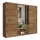 Wardrobe SABRINA 250x215 cm oak woltan