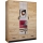 Wardrobe with mirror SANNA 150x215 cm oak craft