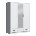 Wardrobe with mirror SANNA 150x215 cm white