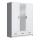 Wardrobe with mirror SANNA 150x215 cm white