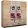 Wardrobe with mirror SANNA 200x215 cm oak craft