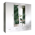 Wardrobe with mirror SANNA 200x215 cm white