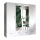 Wardrobe with mirror SANNA 200x215 cm white