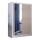 Wardrobe with mirror SANTINO 150x215 cm white/oak craft