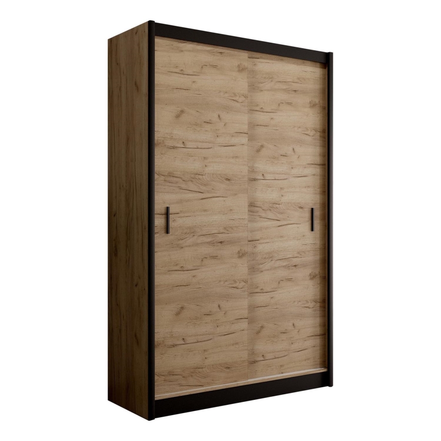 Wardrobe with sliding doors SAPHIRA 150x215 cm oak craft