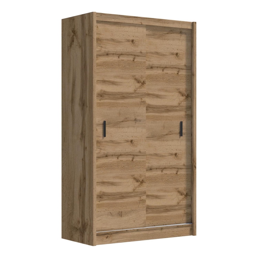 Wardrobe with sliding doors SAPHIRA 150x215 cm oak wotan