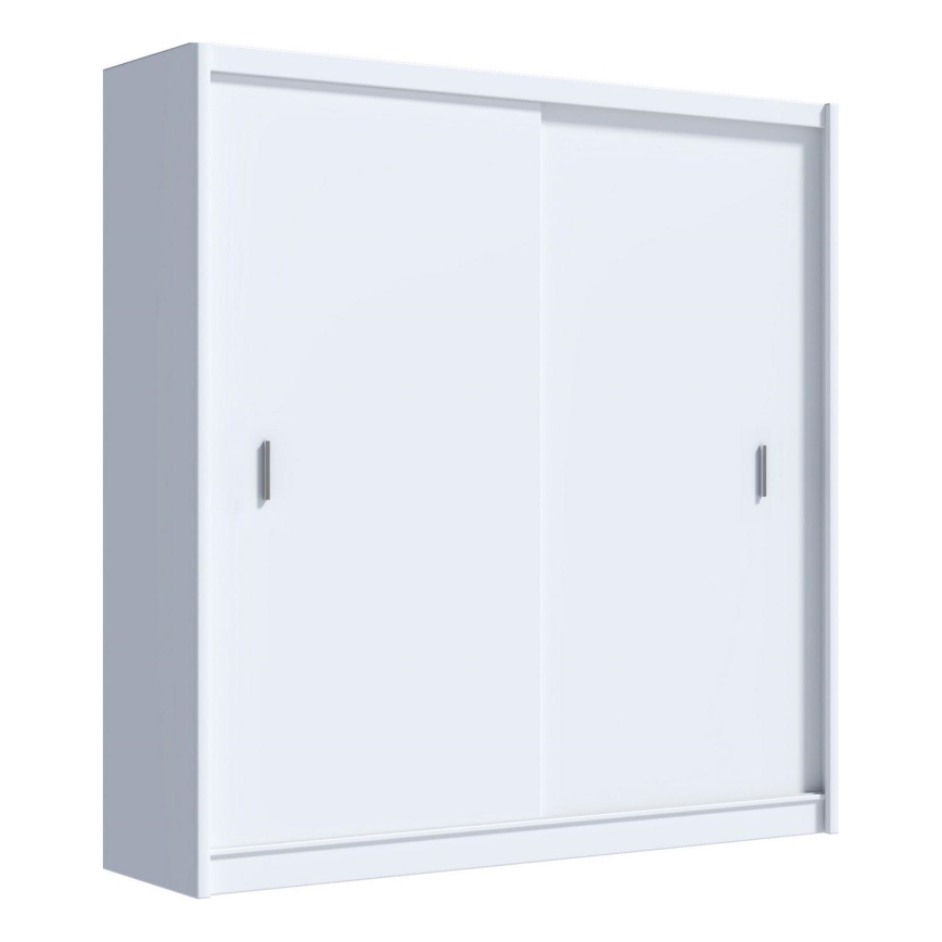 Wardrobe with sliding doors SAPHIRA 203x215 cm white