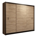 Wardrobe with sliding doors SAPHIRA 250x215 cm oak craft