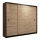 Wardrobe with sliding doors SAPHIRA 250x215 cm oak craft