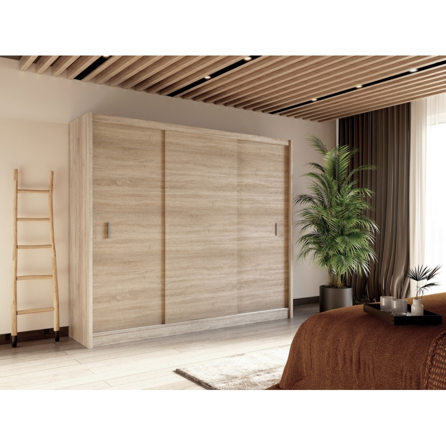 Wardrobe with sliding doors SAPHIRA 250x215 cm oak sonoma