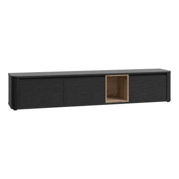 WARO TV Stand, Black/Brown